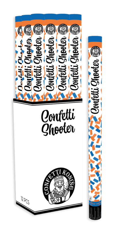 Confetti Shooter Blue Orange 80 cm