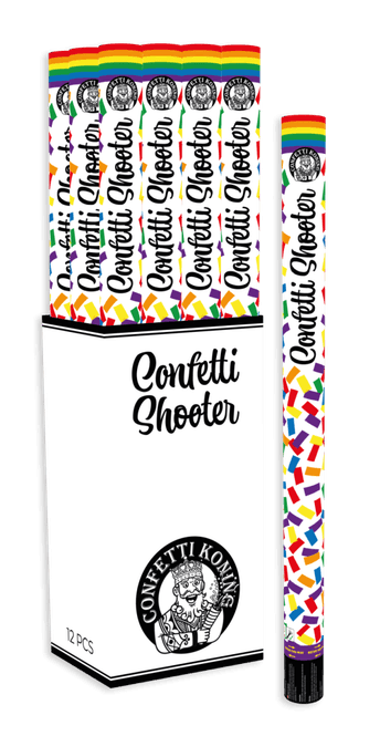 Hoofdbeeld Confetti Shooter Regenboog 80 cm